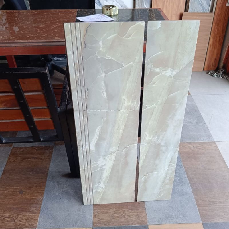 Granit tangga 30x80 20x80 motip marmer glosy