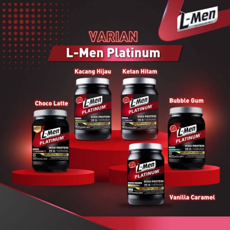 L-Men Platinum 800gr Whey Protein Powder Susu Lmen