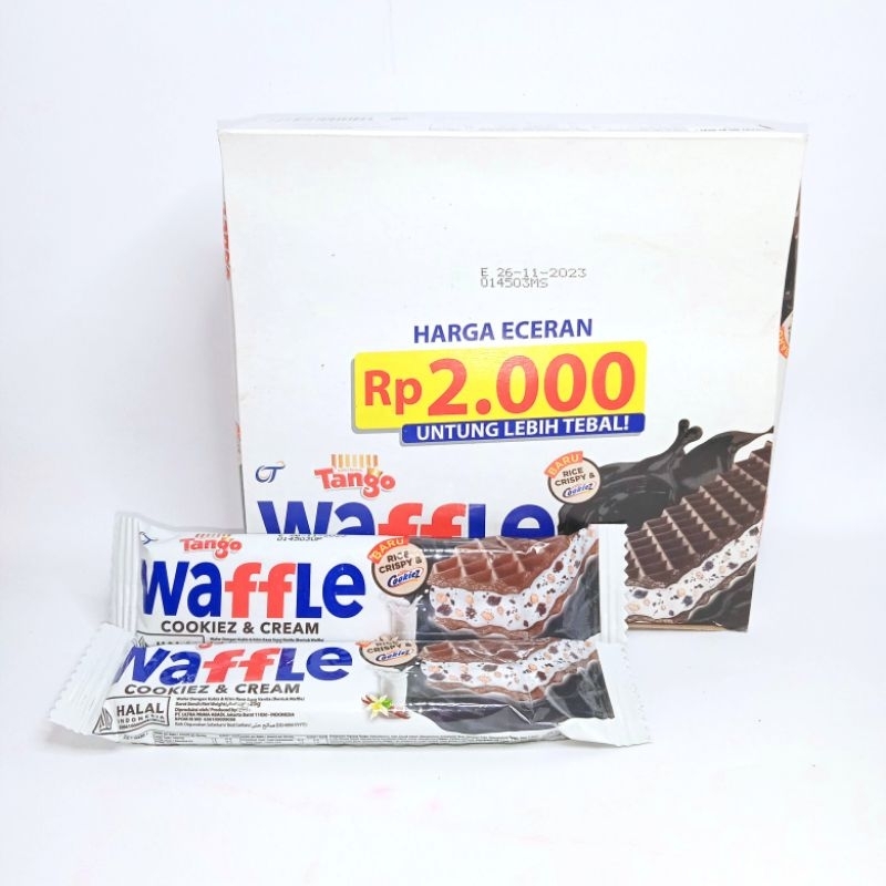 

TANGO WAFFLE Cookies n Cream | Box 25gr x 12pcs