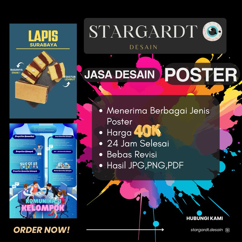 JASA DESAIN GRAFIS, DESAIN POSTER, BERBAGAI JENIS POSTER