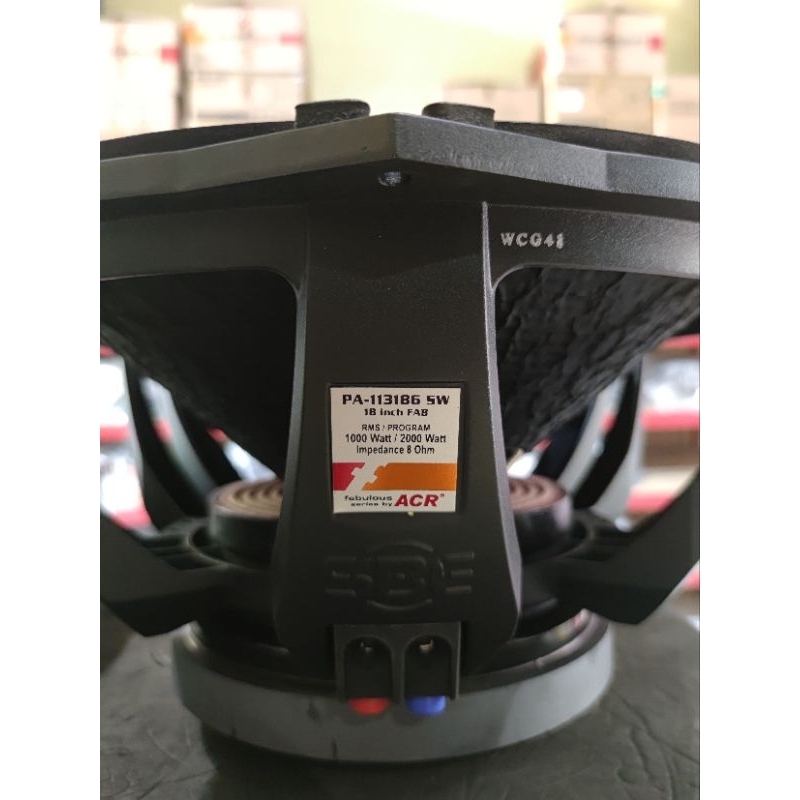 SPEAKER ACR FABULOUS 18" PA-113186-SW FAB SUBWOOFER 2000 WATT