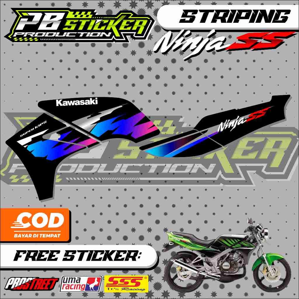 STRIPING KAWASAKI NINJA SS / STICKER LIST VARIASI KAWASAKI NINJA SS