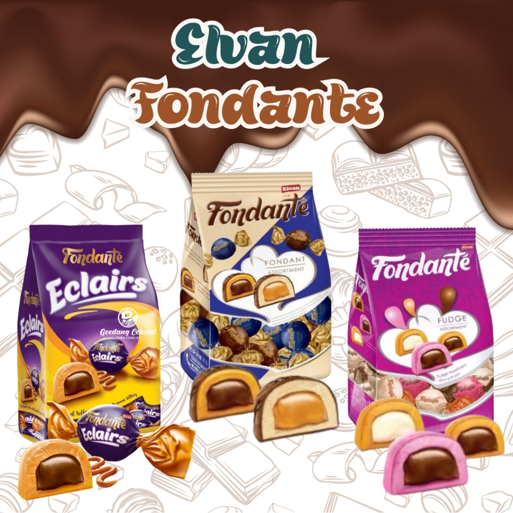 

Elvan Fondante Chocolate Candy Permen Cokelat 400g 1 Pouch