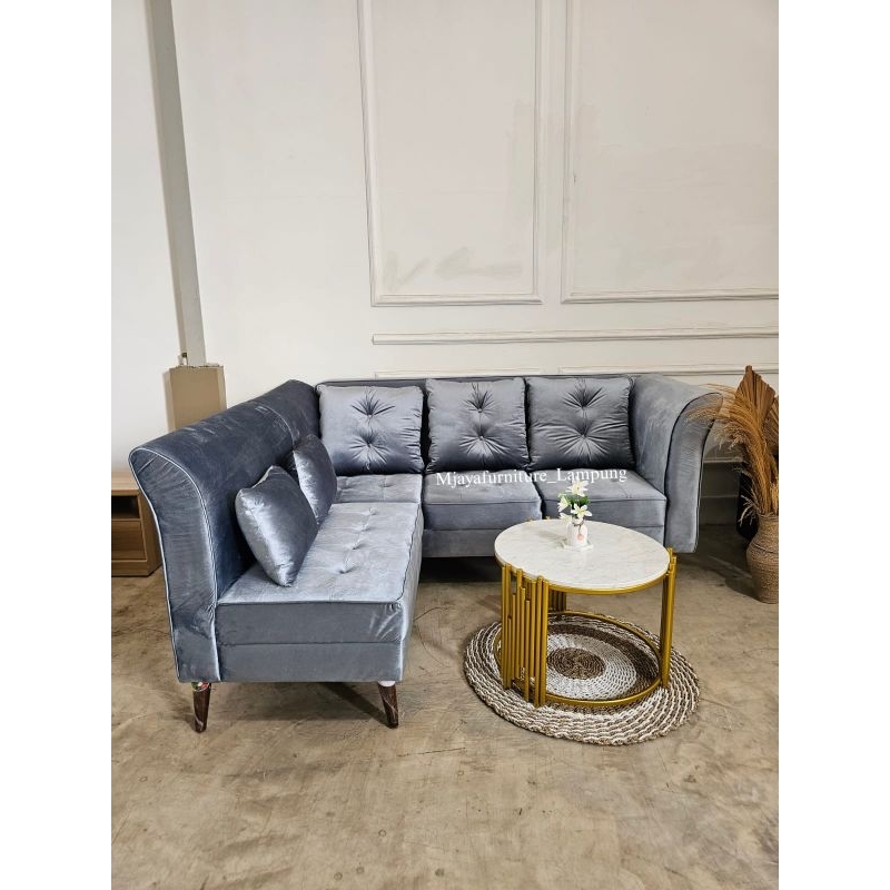 megajaya furniture sofa L bianca