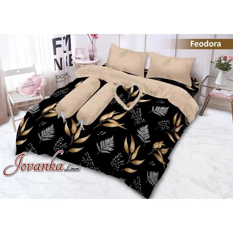 Bed Cover Jovanka / Bed Cover  Minimalis Feodora Ukuran King 180x200 / Quin160x200 Cm
