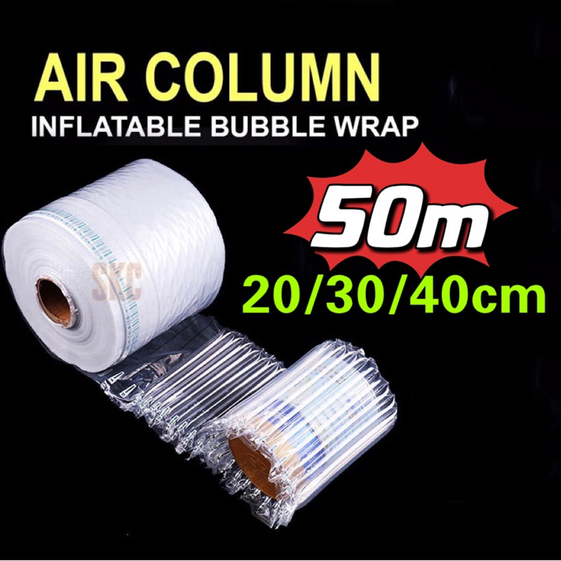 

SKC 50M Era-Air Inflatable Poly Air Bubble Cushion Wrap / Plastik Packing Udara Tebal Anti Pecah