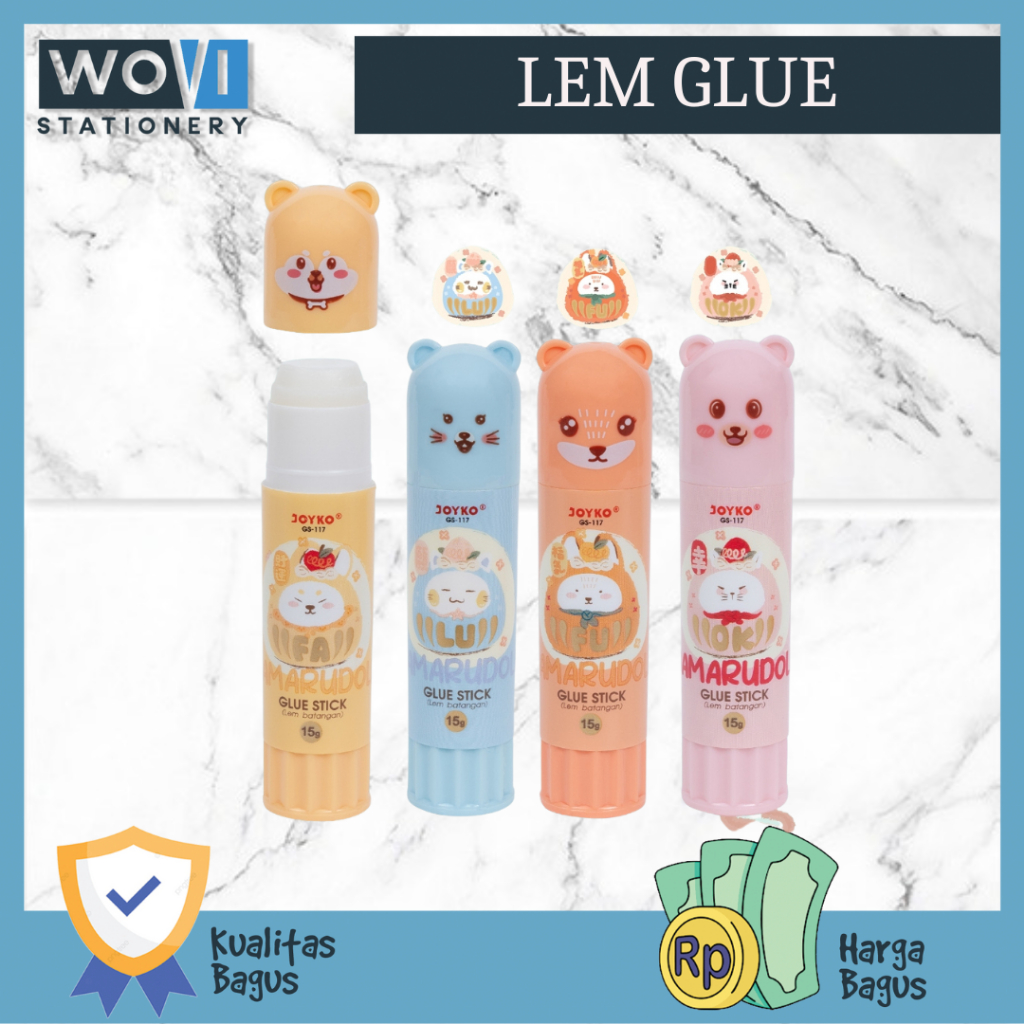 

[WOVI STATIONERY] Lem Batang GS-117 Damarudol Joyko / Lem Glue Stick GS-117 Damarudol [PCS]