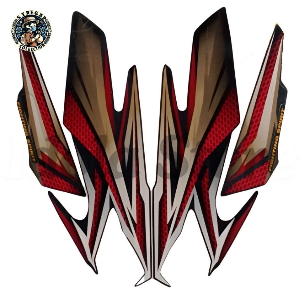 Striping Stiker Yamaha Rx King 2005 Merah | Lis Les Body Rx king Standar 2005 Merah