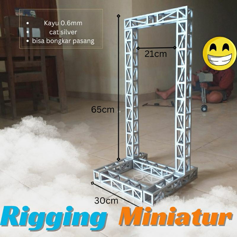 rigging sound gantung miniatur