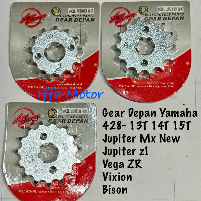 Gear Gir Depan Yamaha Jupiter Mx New Vixion Vegazr Bison jupiterz1 lubang baut 2 Wilwood