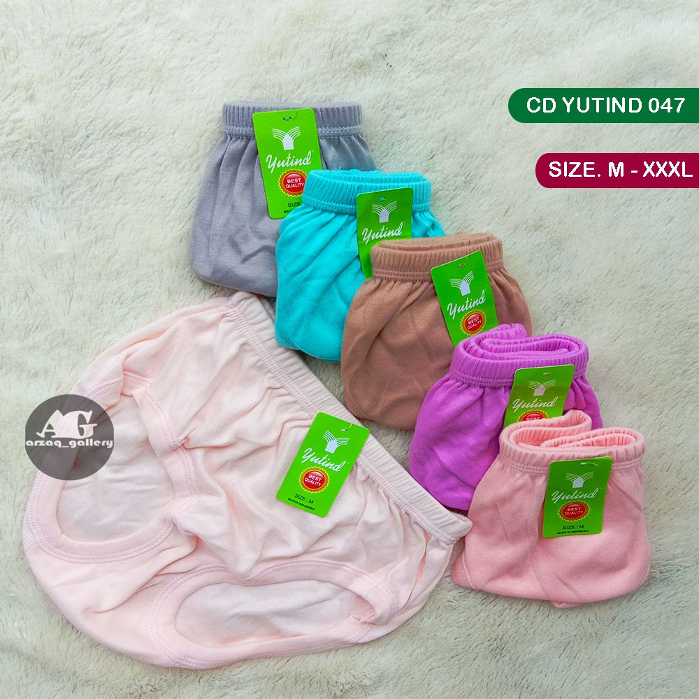 ( 3pc ) CD YUTIND 047 | Celana Dalam Wanita Karet Kerut | CD Jumbo | CD Wanita - Arzaq Gallery