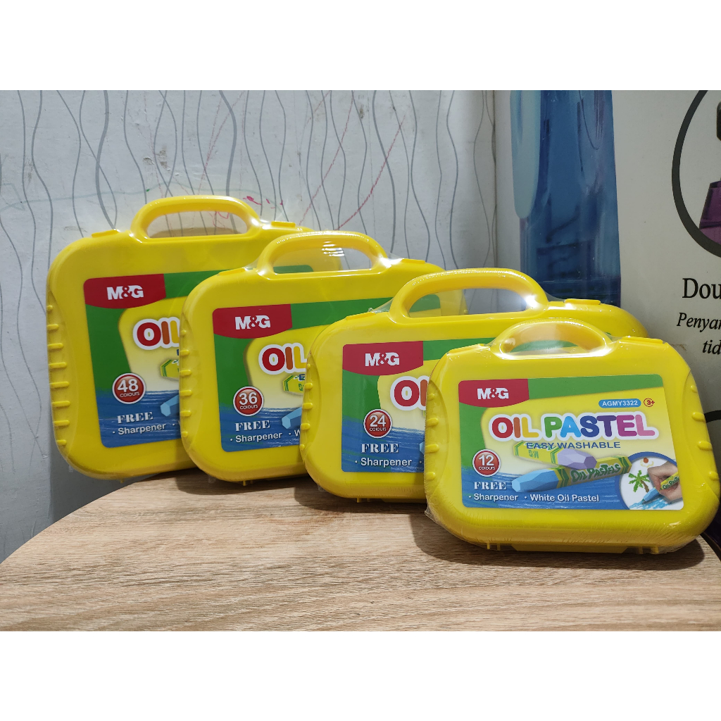 

Crayon Oil Pastel M&G / Krayon Super Easy Washable M&G 12|24|36|48 Colors