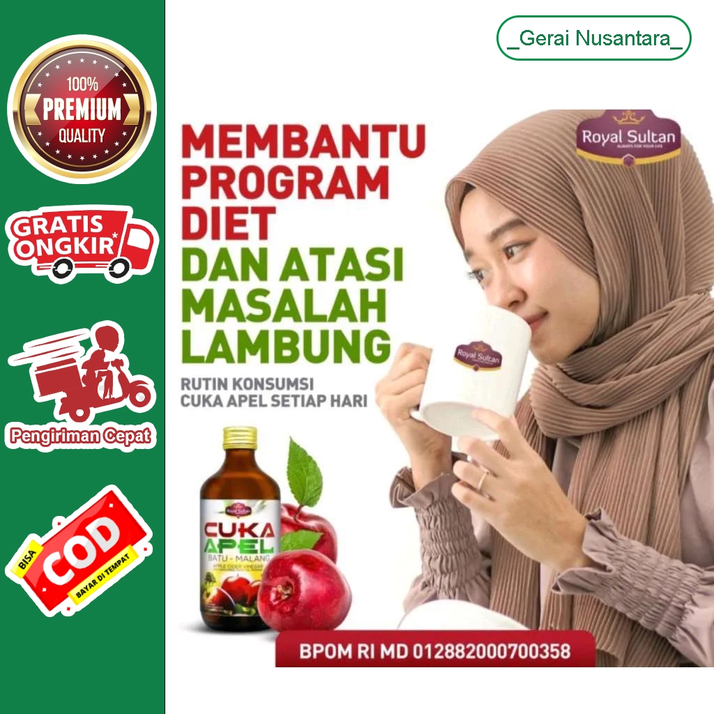 

Cuka Apel Batu Malang Royal Sultan isi 320ml