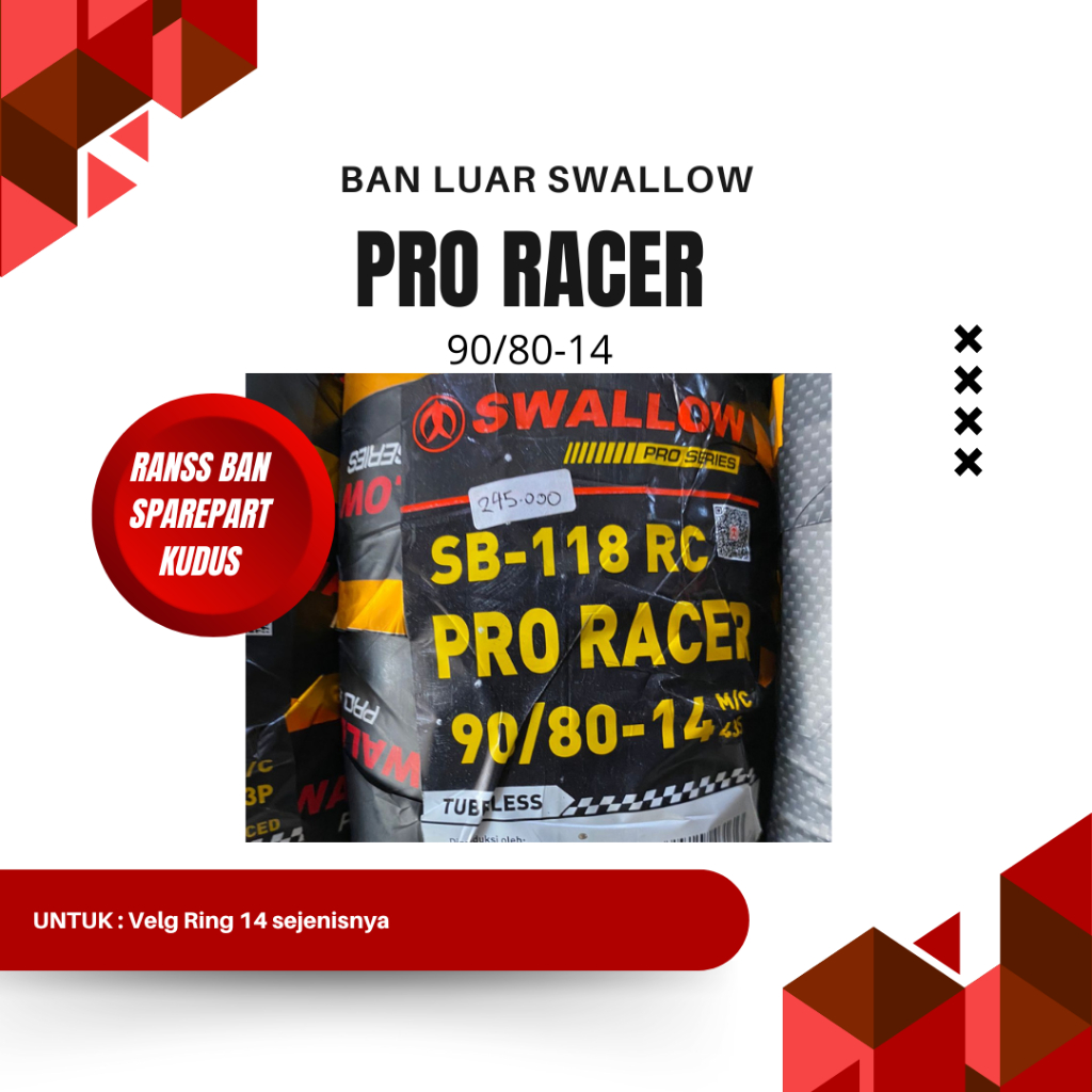 ban luar SWALLOW PRO RACER 90/80-14