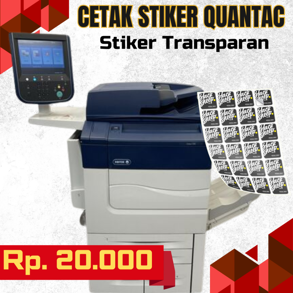 

Stiker Transparan | Stiker Quantac A3+
