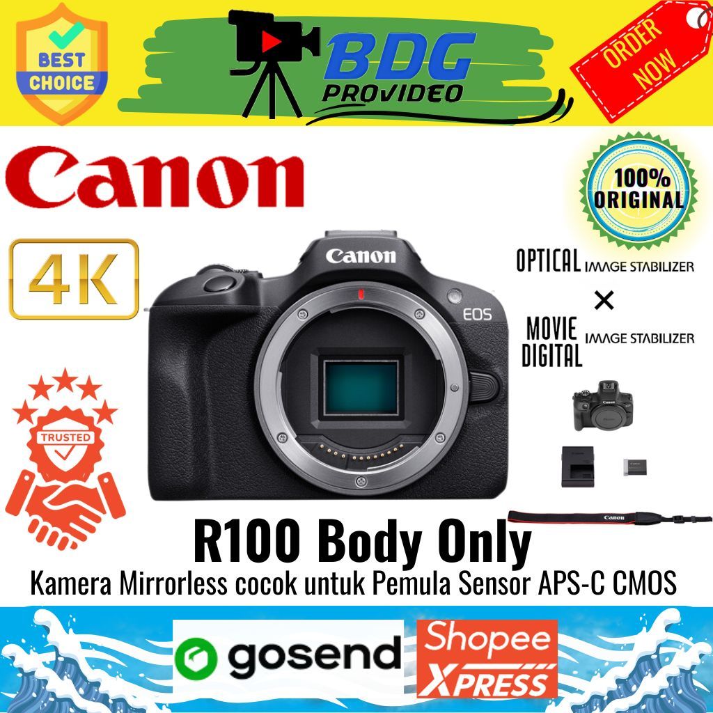 Canon EOS R100 Body Only / Kamera Mirrorless CANON EOS R 100 BO