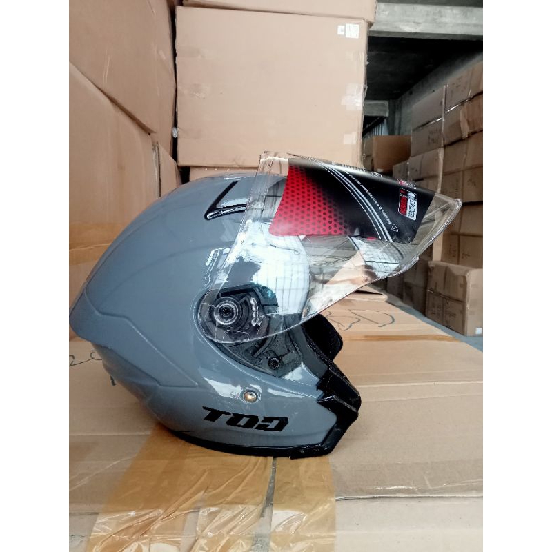 HELM HALF FACE DEWASA TOD KYROS GORILLA GLOSSY PRIA WANITA SNI ORIGINAL KEKINIAN - TOD KYROZ