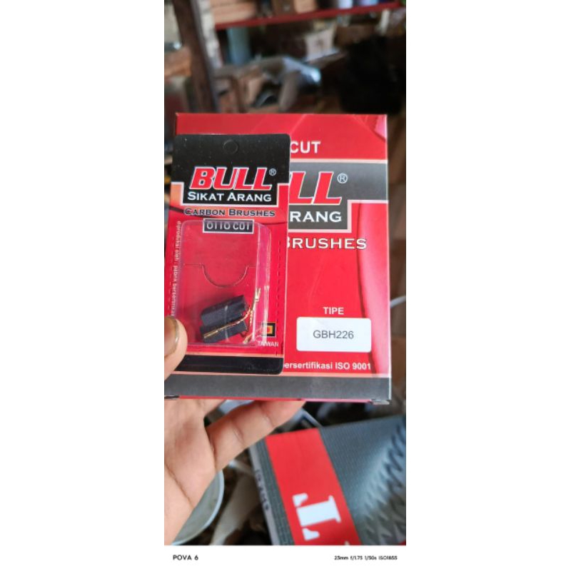 Arang carbon brush bull GBH226 for mesin bor Bosch rotary hammer bobok beton 1 set