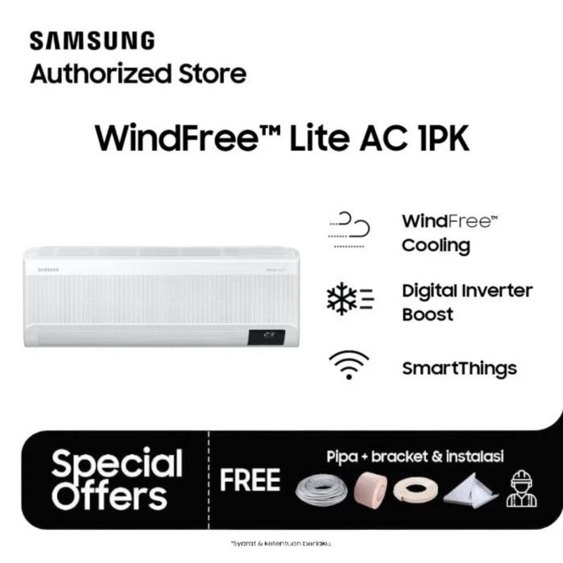 AC SPLIT SAMSUNG INVERTER 1PK WINDFREE AR10CYFAAWKNSE