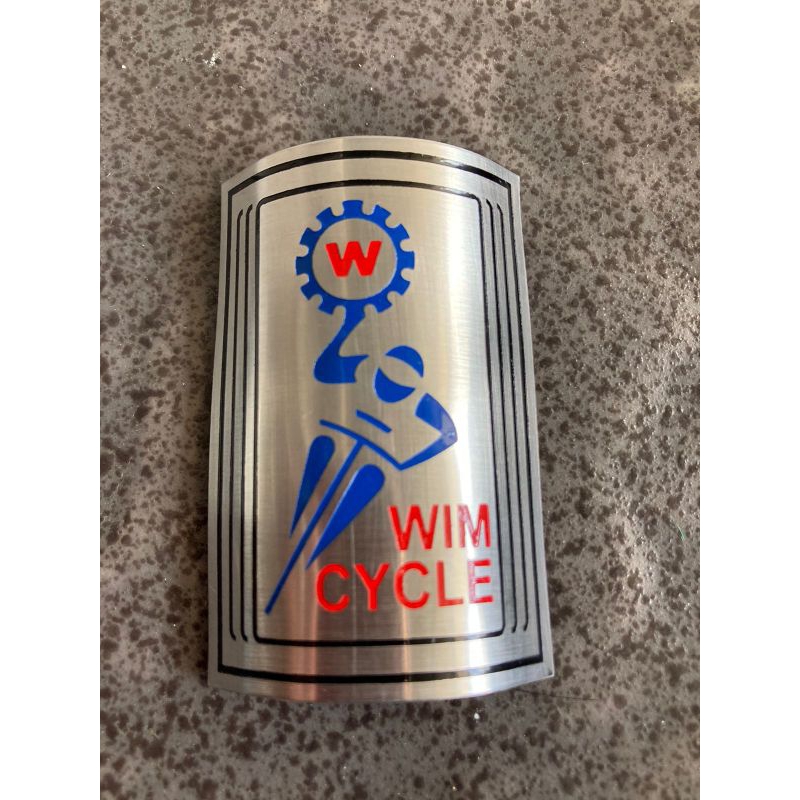 Emblem Sepeda Wim Cycle Stainless Steel