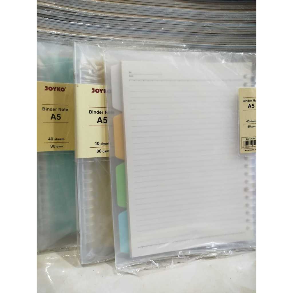 

JOYKO BINDER NOTE A5 / BUKU BINDER CATATAN PASTEL TRANSPARAN MOTIF A5 JOYKO MURAH BERKUALITAS