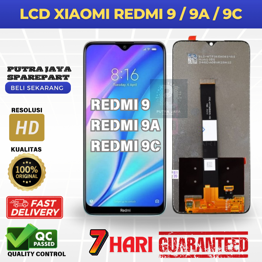 LCD XIAOMI REDMI 9 XIAOMI REDMI 9A XIAOMI REDMI 9C / LCD TOUCHSCREEN XIAOMI REDMI 9 9A 9C ORIGINAL