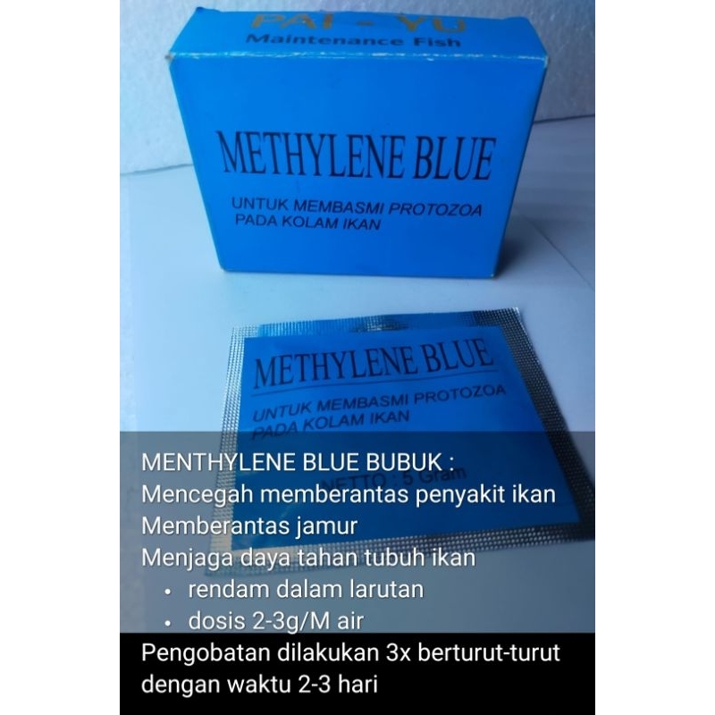 OBAT BIRU UNTUK IKAN METHYLENE BLUE BUBUK