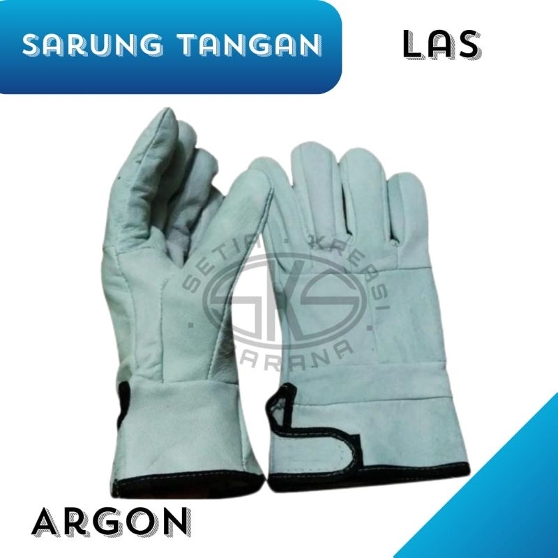 Sarung Tangan Las Kulit Argon - Welding Gloves Argon Tahan Panas