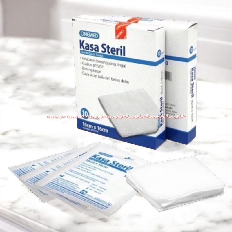 Onemed Kasa Steril 16cm 10pouch Kain Kasa Perban Kassa Kerapatan Benang Yang Tinggi One med Untuk Pe