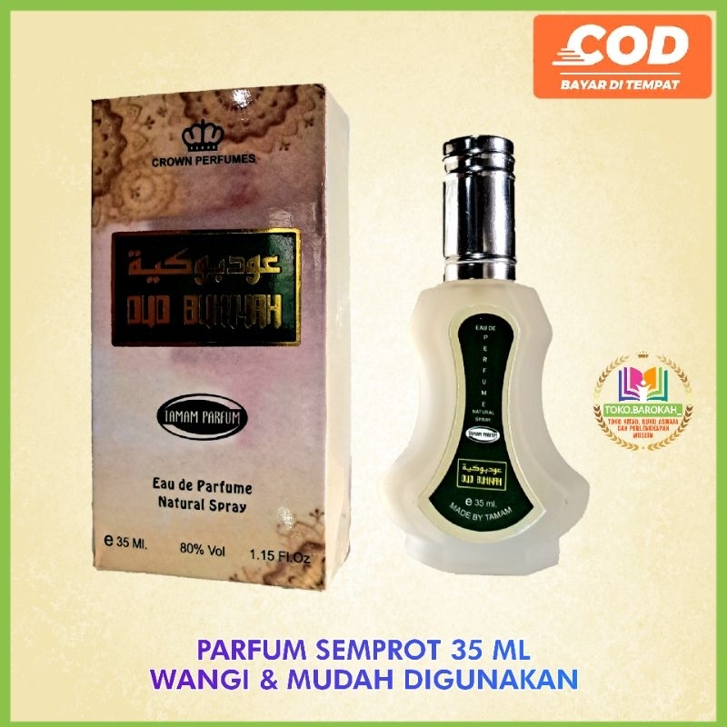 Parfum Oud Bukiyah 35 ml Spray Tinggal Semprot Pada Pakaian Parfum Spray Oud Bukiyah Parfum Semprot 