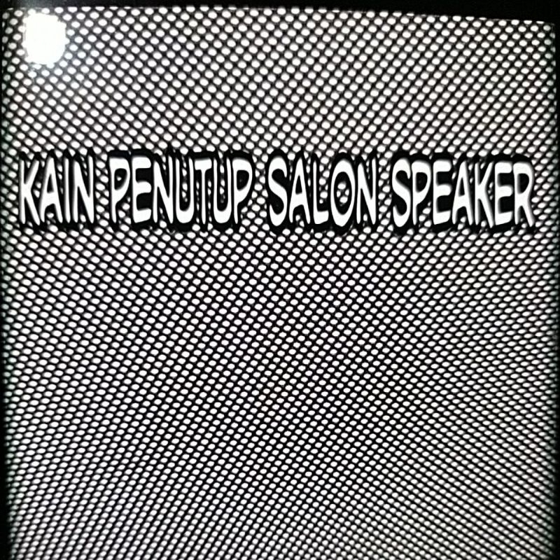 Kain Penutup Salon Speaker Hitam Kain Jala Lemes Hitam (Harga per 0,5m)lebar 160cm