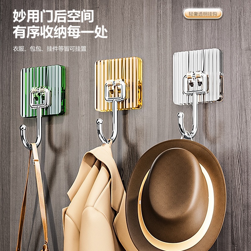 Hook tempel dinding gantungan Tempel AKRILIK 1 PCS stainless / sticky hook / gantungan kunci tempel