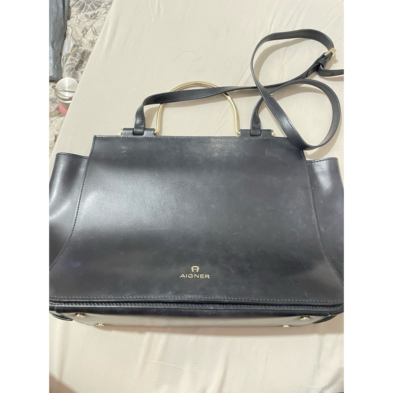 Tas aigner hitam original second