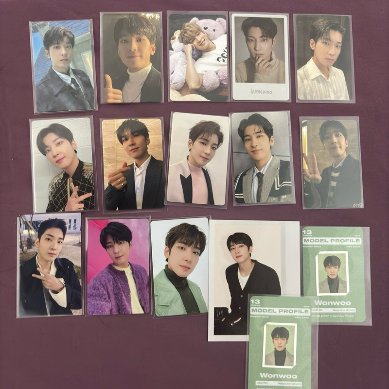 SEVENTEEN WONWOO PHOTOCARDS - minwon dicon woncheol shidi shining diamond incomplete regal fml ymmd 