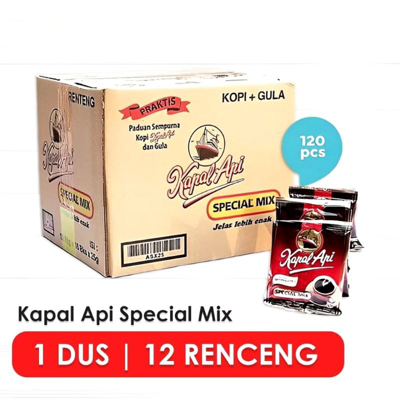 

kopi kapal api special mix renceng 24garm 1dus 120sacet