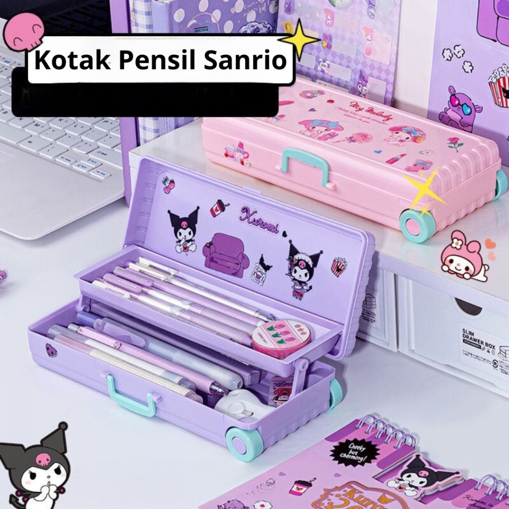 

Mikado - KP192 Kotak Pensil Bentuk Troli Lucu Alat Tulis Dua Lapis Koper Pencil Case Alat Stationary