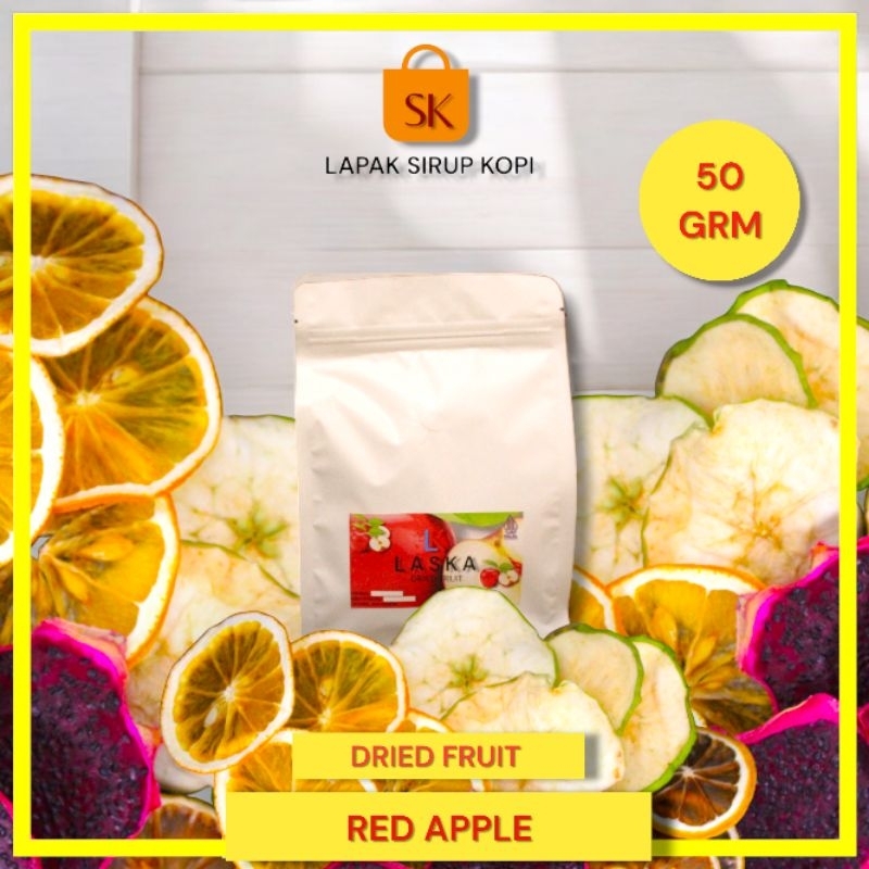 

Dried red apple slice 50 gram - Dried Fruit - Buah apel merah kering