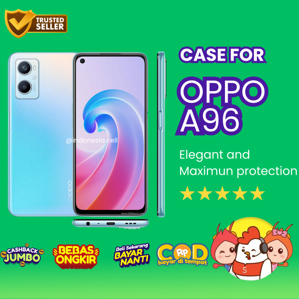 CASE OPPO A96 / KESING OPPO A96 / CASE AIRBAG / CASE BENING CASE HITAM OPPO A96 / ANTICRACK OPPO A96