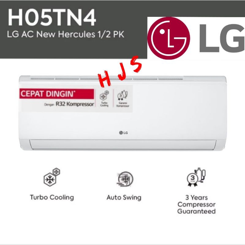 AC LG 1/2 PK (0.5 PK) H05TN4 NEW HERCULES TURBO COOLING R32