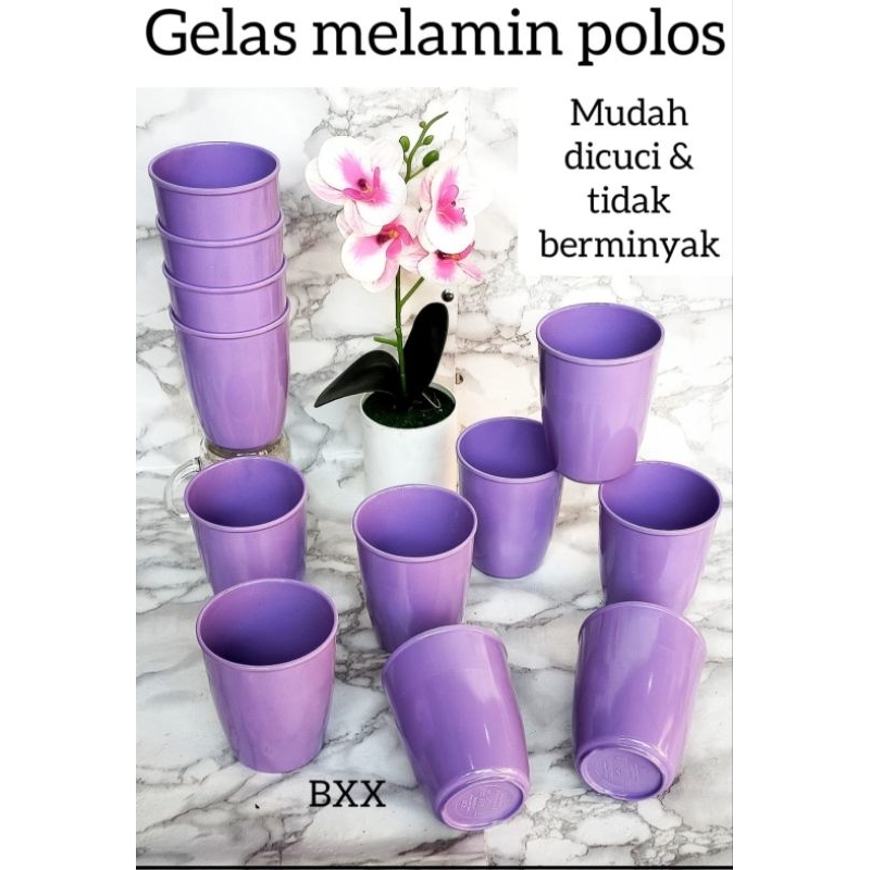 GELAS MELAMIN POLOS /LUSIN