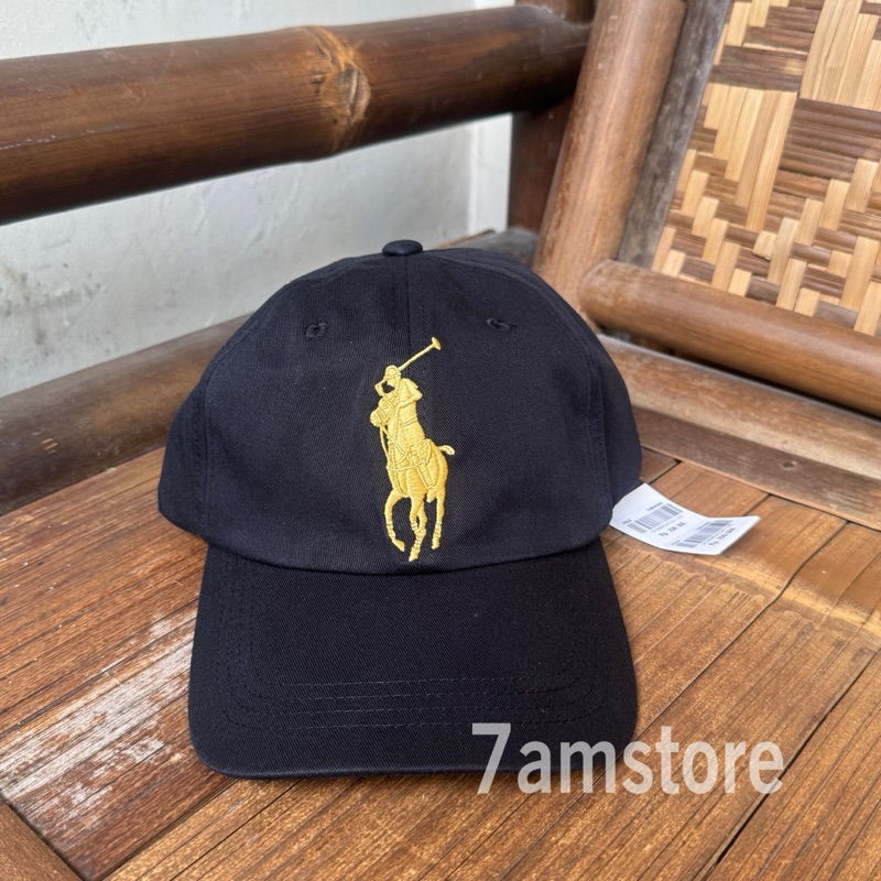 Topi / Cap Polo Big Pony Gold Black Original