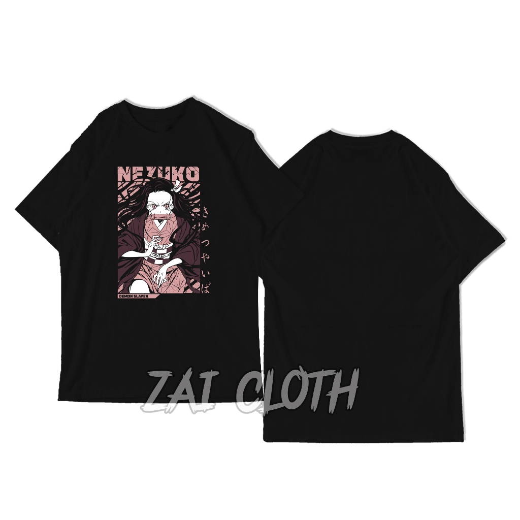 Baju kaos NEZUKO KAMADO DEMON SLAYER pria dan wanita murah keren premium distro