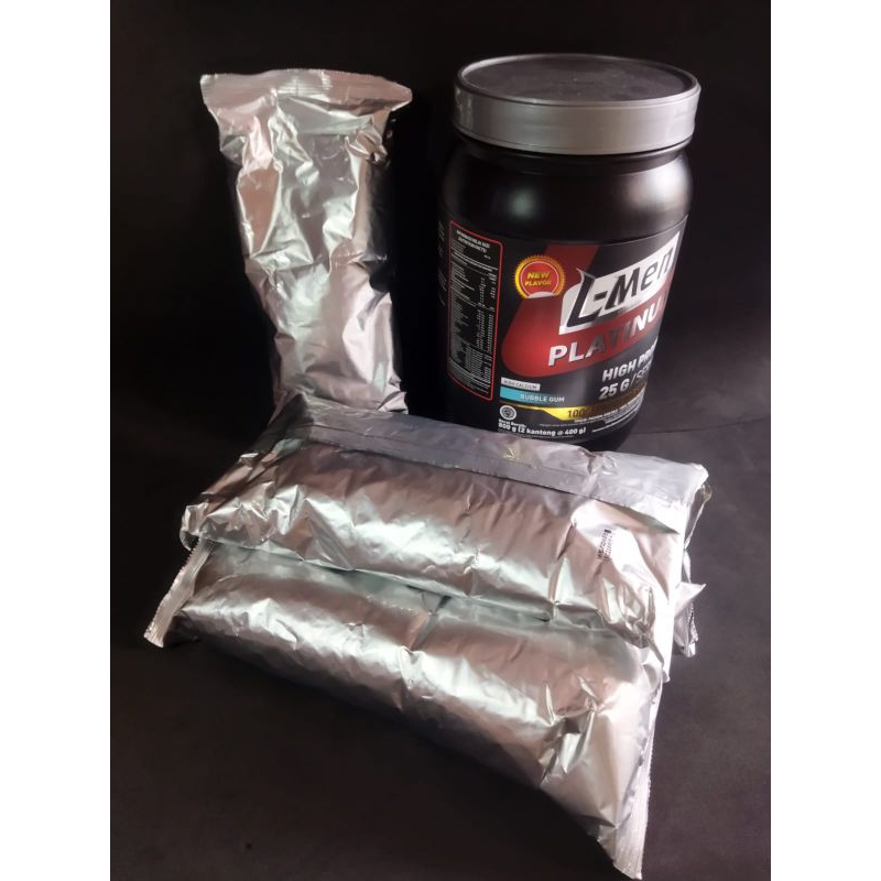 L-Men Platinum Whey Protein Eceran 400gr Susu Lmen