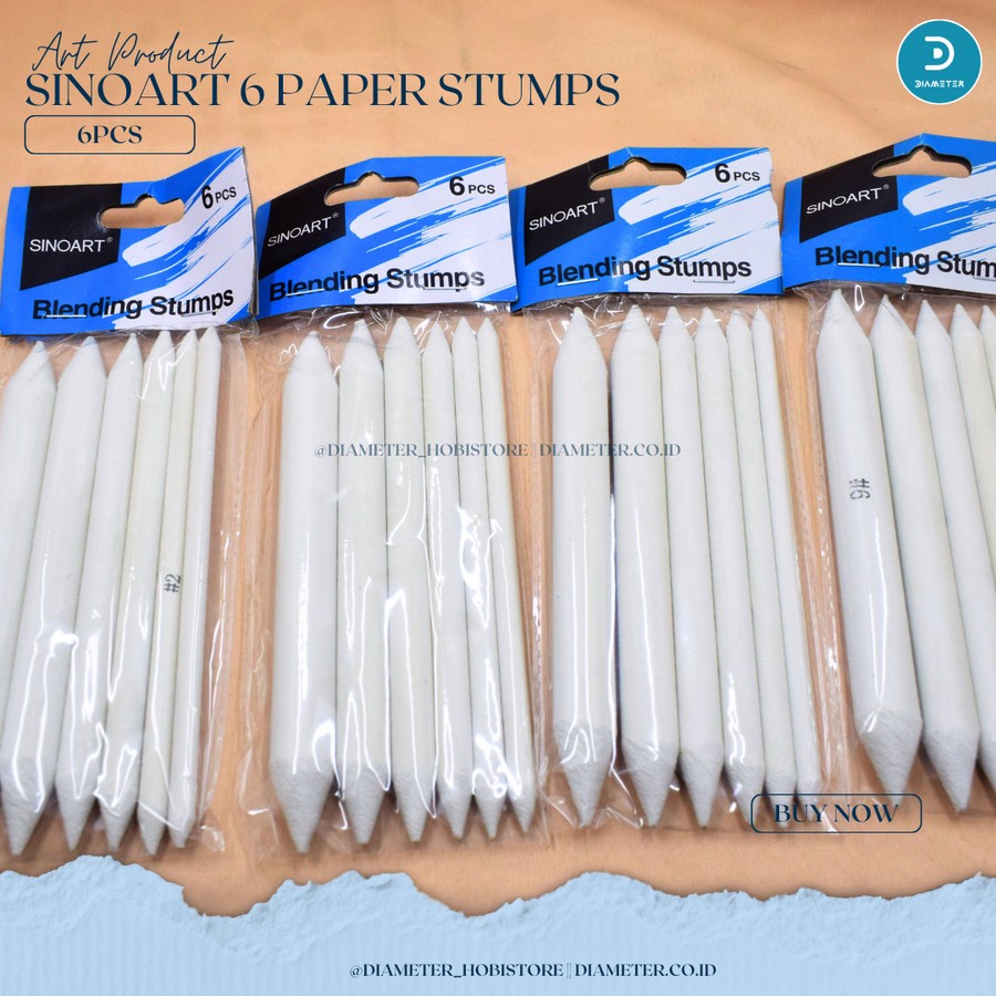 

Sinoart Paper Stomps Set 6 Dusel Paper Stump Tortilon Blender