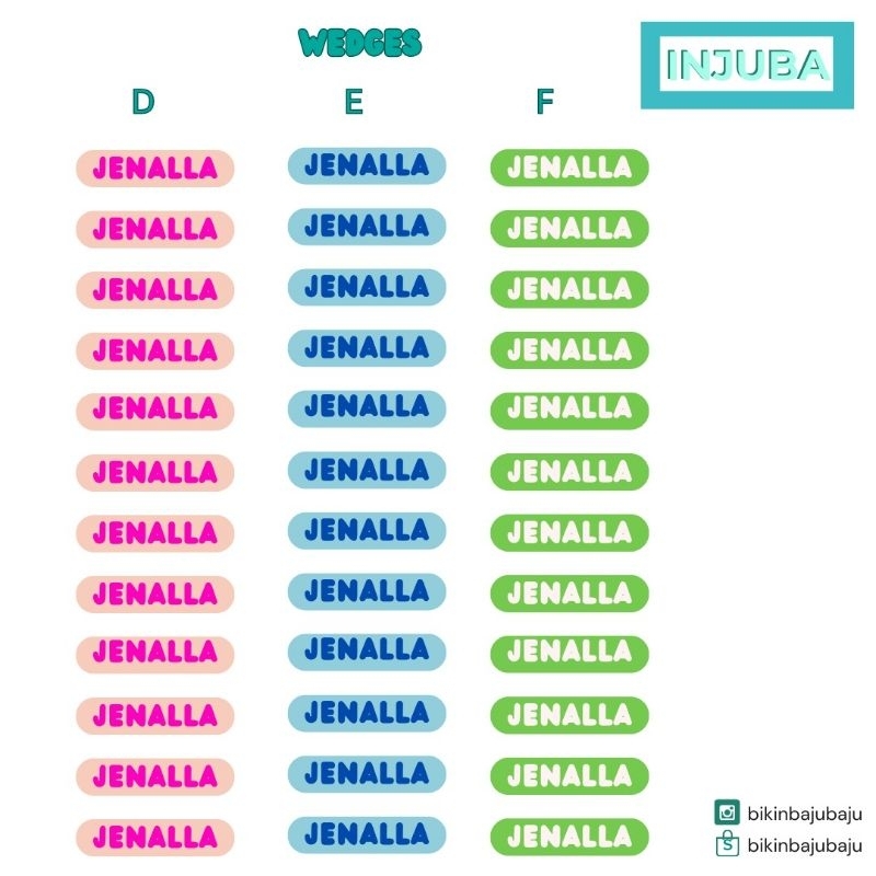 

Print Label Baju Anak/Sticker Label Baju Nama Anak Costum