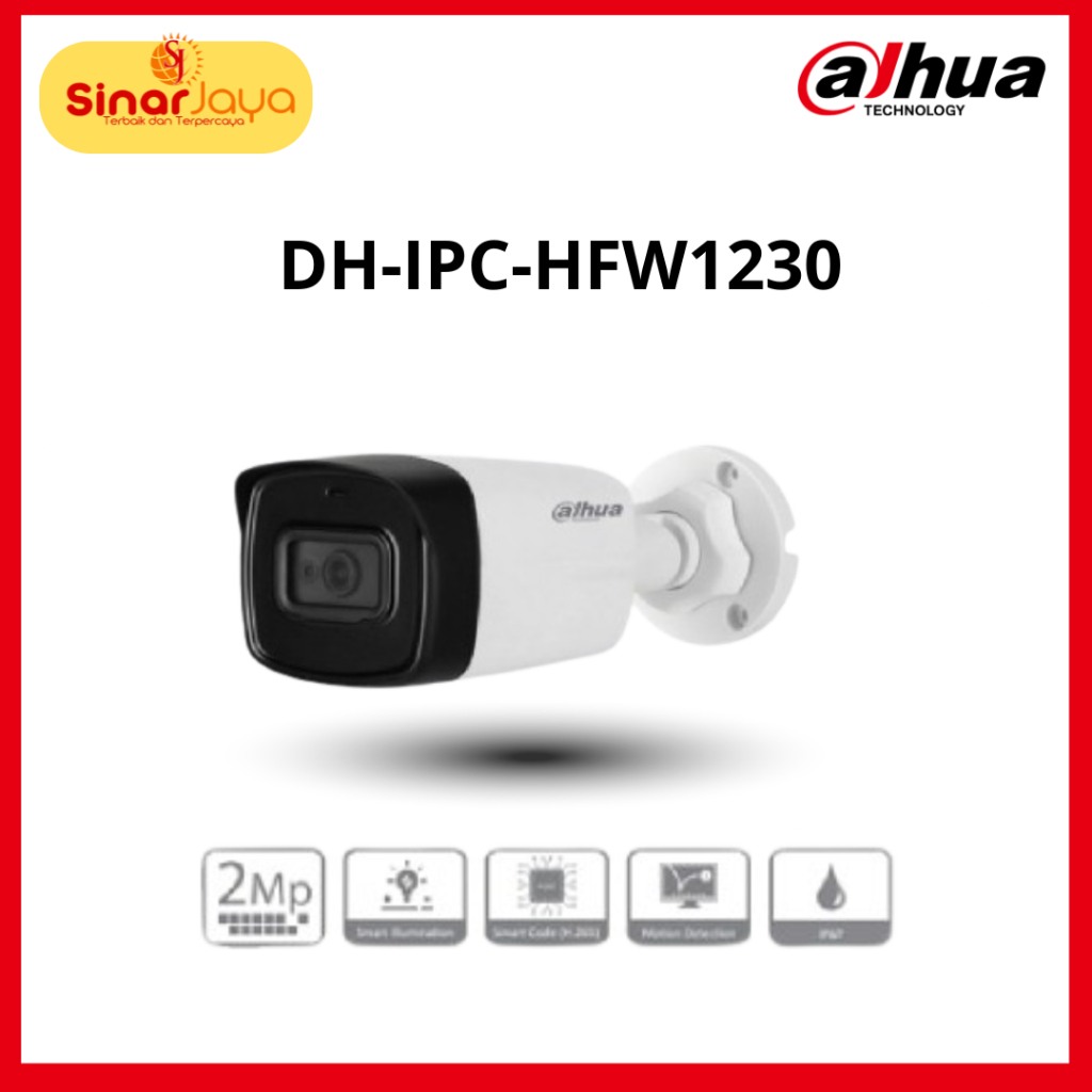DAHUA KAMERA DH-IPC-HFW1230 IPC 1 Entry 2MP Outdoor