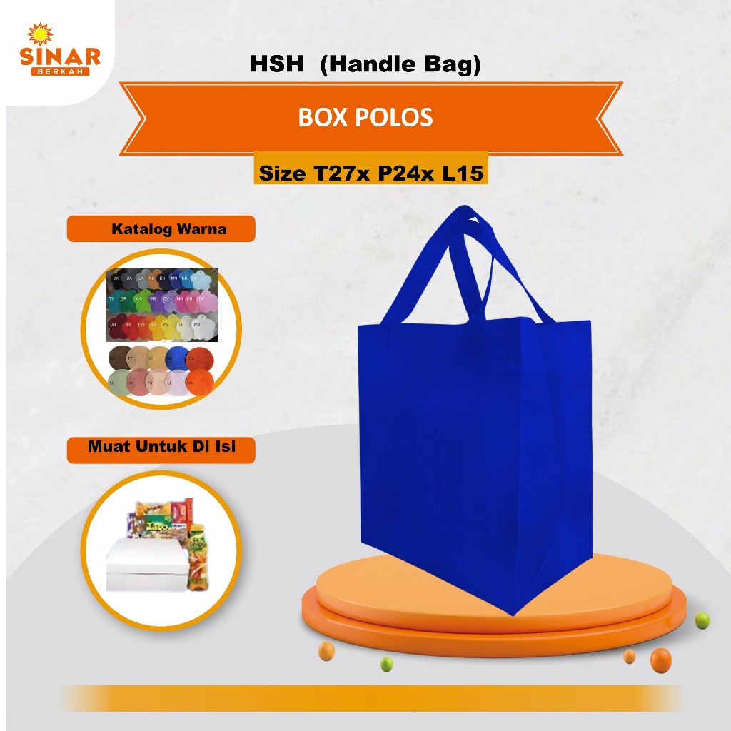 

Tas Kotak Nasi 15x15 | Tas Tasyakuran Tas Berkat Tas Walimahan | Tas Polos Kotak Nasi HSH BOX 27x24x15