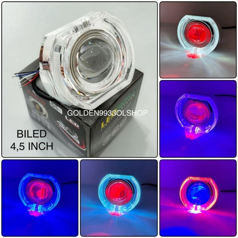 lampu led projie - biled cut off cahaya laser jauh dekat super terang