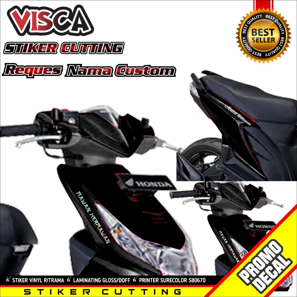 Sticker Cutting Nama Stiker Cutting Nama Custom
