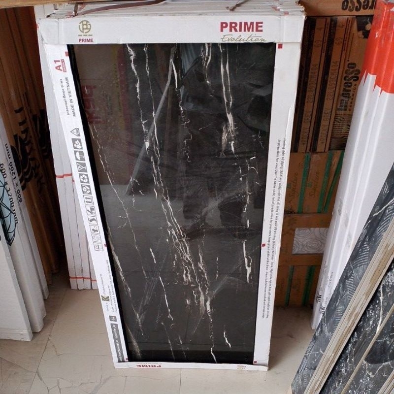 Granit Lantai 60x120 hitam motip Granada black